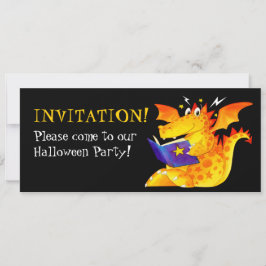 キッカスタムズおもしろいベビードラゴンハロウィーン 招待状