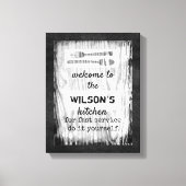 キッカスタムチン引用文キャンバスのウォールアート キャンバスプリント (正面)