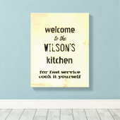 キッカスタムチン引用文キャンバスのウォールアート キャンバスプリント (インサイチュ (ウッドフロア))