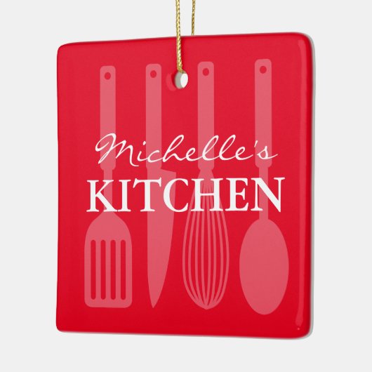 キッカスタムチン用品クリスマスホリデー写真 セラミックオーナメント (左)