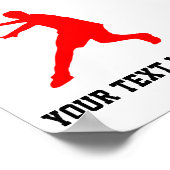 キッカスタムドベッドルーム用テニスポーター ポスター (角)