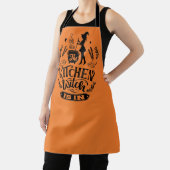 キッカッコいいチン魔女ワードアートハロウィーン エプロン (インサイチュ)