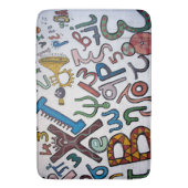 キッカラフルズABC バスマット (正面縦)