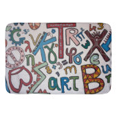 キッカラフルズABC バスマット (正面)