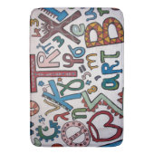 キッカラフルズABC バスマット (正面縦)