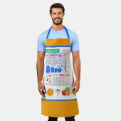 キッカラフルチン変換チャート エプロン (着用した状態)