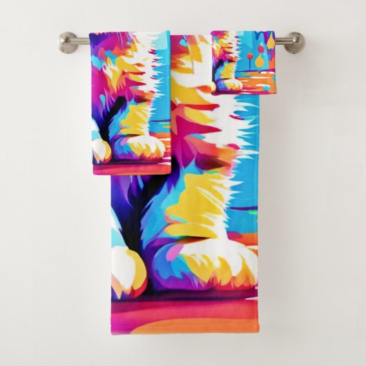キッカラフルテンデザイン バスタオルセット (インサイチュ)