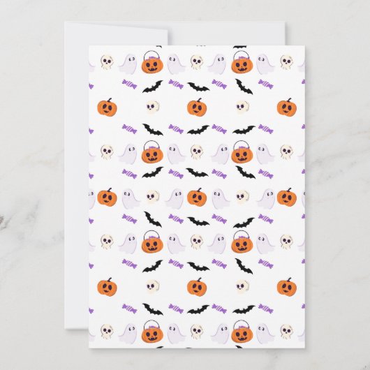 キッカラフルトのハローウィンパーティ 招待状 (裏面)