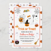 キッカラフルトのハローウィンパーティ 招待状 (正面/裏面)