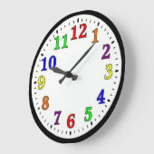 キッカラフルト ラージ壁時計 (傾斜)