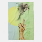 キッカラフル図解入りの、写真付きのチ用タオル – チェイス キッチンタオル (縦)