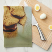 キッカラフル図解入りの、写真付きのチ用タオル – ライオン キッチンタオル (四つ折り)