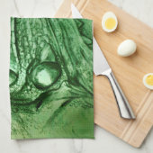 キッカラフル図解入りの、写真付きのチ用タオル – Iguana キッチンタオル (四つ折り)