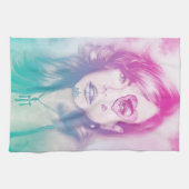 キッカラフル図解入りの、写真付きのチ用タオル – Rainbow キッチンタオル (横)