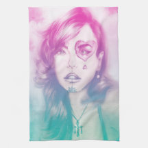 キッカラフル図解入りの、写真付きのチ用タオル – Rainbow