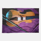 キッカラフル図解入りの、写真付きのチ用タオル – Viola キッチンタオル (横)