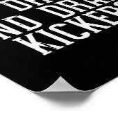 キッカー荷車を引くパーティーおもしろいファンタジーへ ポスター (角)