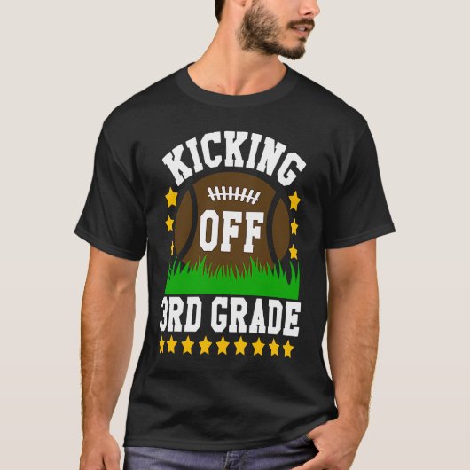キッキングオフ3年生ボーイズサッカー新学期 Tシャツ (正面)