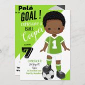 キッキング・イット バースデー インビテーション カード (正面/裏面)