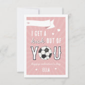 キックあなたのサッカー教室のバレンタインカード 招待状 (正面)