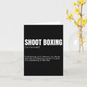 キックおもしろいボクシング愛好家の辞書定義 カード (黄色い花)