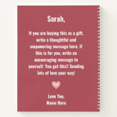 キックがんお尻2023プランナー ノートブック (裏面)