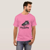 キックし続けるサッカースパイクTシャツ Tシャツ (正面フル)