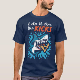 キックのためさ!サメ Tシャツ