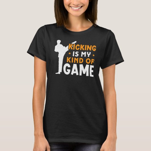 キックは私の一種の遊泳空手だ Tシャツ (正面)