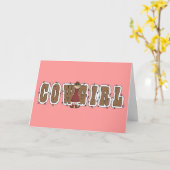 キックアップザヒール女性のカーボーイ誕生日カード – ウェスタン カード (黄色い花)