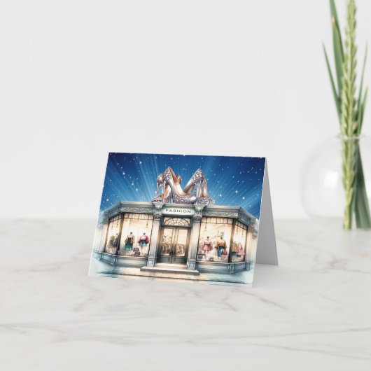 キックアップユアハイheels ファッションブランド . ブティック サンキューカード (正面)