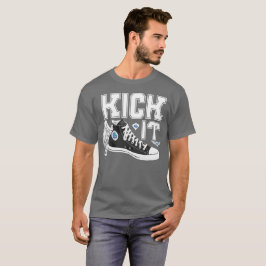 キックイットスニーカークラスタイポグラフィTシャツ Tシャツ