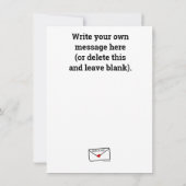 キックインの若い妊婦のItカード 招待状 (裏面)