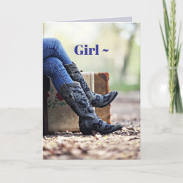 キックインハッピーバースデーカード サンキューカード