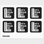 「キックオフしよう」 オーダーメイド どんなイベントにも スクエアシール (シート)