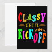 キックオフまでクラス感あり  招待状 (正面/裏面)