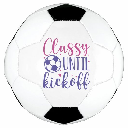 キックオフまで上品 サッカーボール (正面)