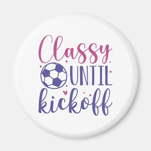 キックオフまで上品 マグネット (正面)