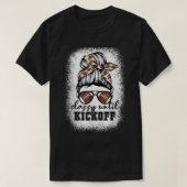 キックオフアメリカンフットボールGaまで漂白された上品 Tシャツ (デザイン正面)