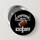 キックオフサッカーのユーモアまで作曲される 缶バッジ (正面&裏面)