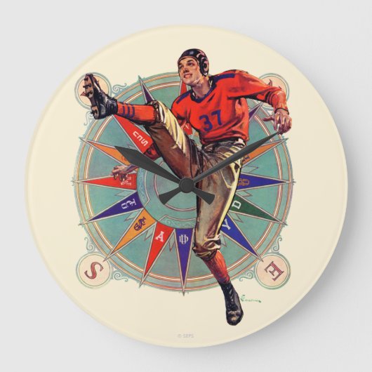 キックオフ ラージ壁時計 (正面)