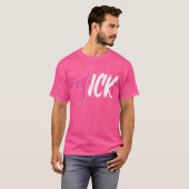 キックガール – 空手キックボクシング Tシャツ (正面フル)