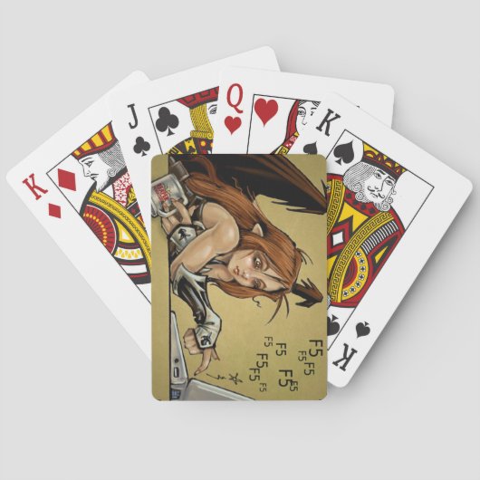 キックスターターFファイブソフィー トランプ (裏面)