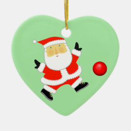 キックパーソナライズされたボールクリスマス セラミックオーナメント