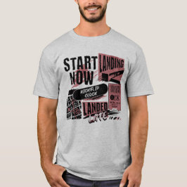 キックフリップ時計 スケートボード ストリートスケーター Tシャツ