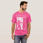 キックボクおもしろいサーのためのキックボクシング Tシャツ (正面フル)