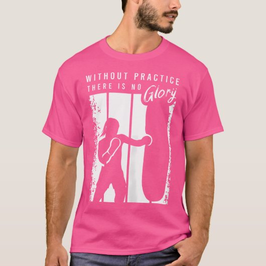 キックボクおもしろいサーのためのキックボクシング Tシャツ (正面)