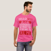 キックボクおもしろいシングキックボクサーキックボックス Tシャツ (正面フル)