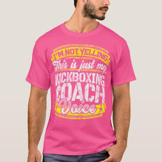 キックボクおもしろいシングコーチキックボクシングコーチことわざヴォイ Tシャツ