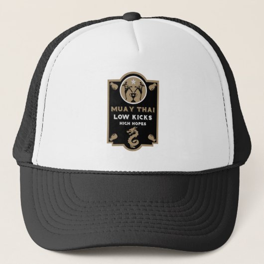 キックボクサー ムエタイ スポーツ キャップ (正面)